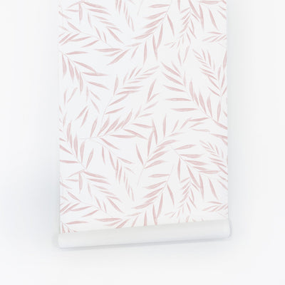 Rosy Feather Wallpaper