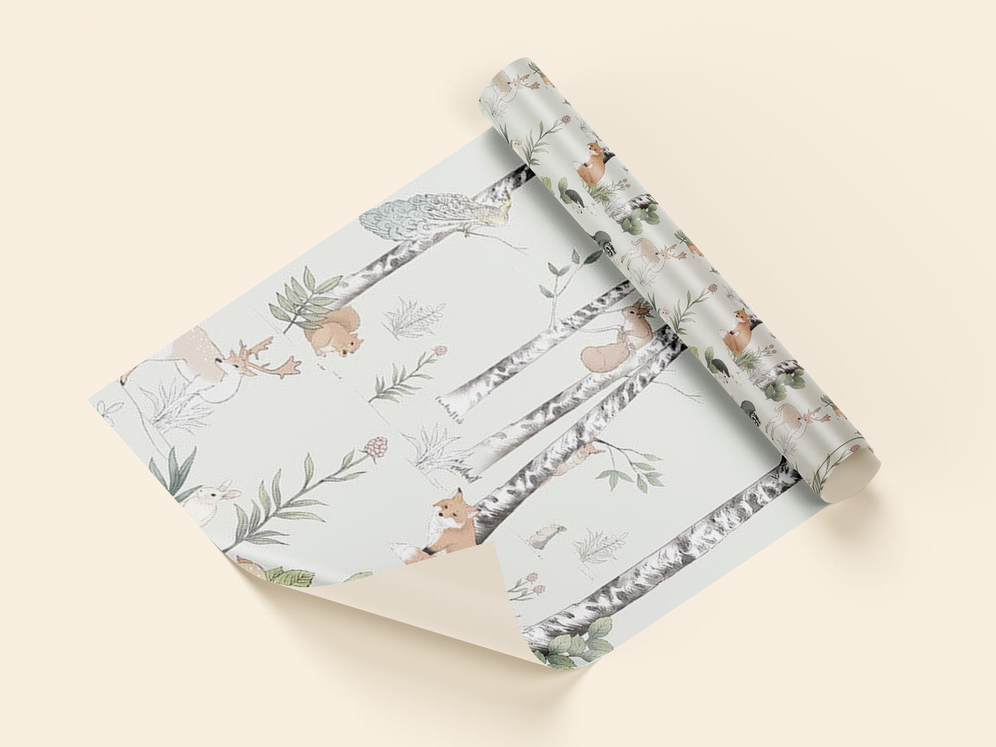 Enchanted Forest Animal Nursery Mural Wallpaper