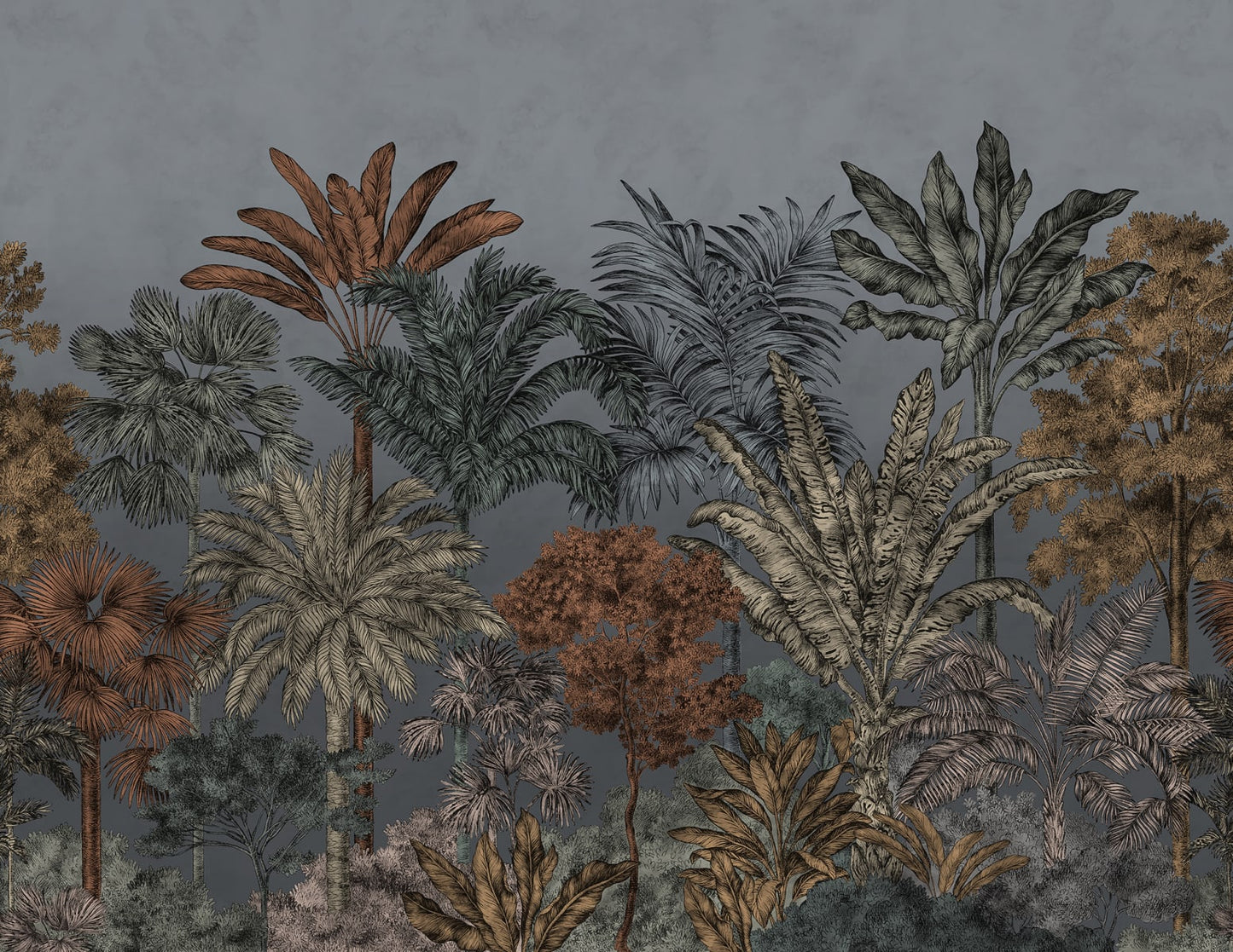 Tropical Dark Forrest Wallpaper
