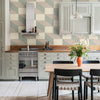 Optic Filles Beige Wallpaper