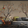 Elegant Oriental Birds Nature Mural Wallpaper