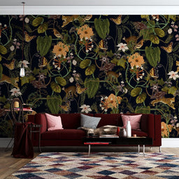 Luxurious Jungle Animal Mural Wallpaper