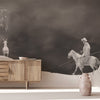 Monochrome Samurai Warrior Wall Mural